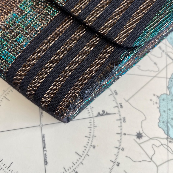 Vintage Cora Jacobs Black and Copper Purse - Picture 2 of 8